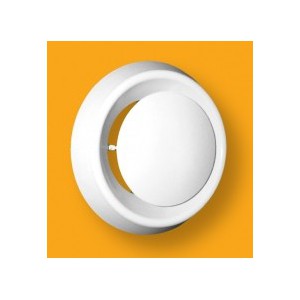 Kratka wentylacyjna okrągła plastikowa Anemostat śr.100/W biały 